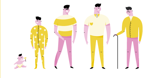 etapas de la vida de un hombre