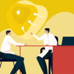 ilustración dos médicos hablando fertilidad