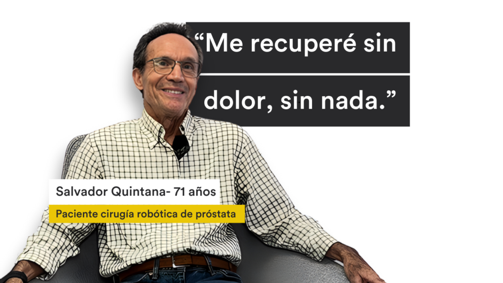 Salvador Quintana. 71 años. "Me recuperé sin dolor, sin nada."
